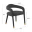 47.8cm H Velvet Upholstered Armchair-666702811