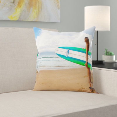 Housse et insert de coussin carré Surfing