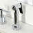 Kingston Brass Convergent Double-Handle 4-Hole Widespread Kitchen Faucet With Knurled Handle 4-Hole And Brass Sprayer-110550751