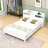 Platform Bed with LED Motion Sensor Light and Bookcase Headboard-877112780-877112781