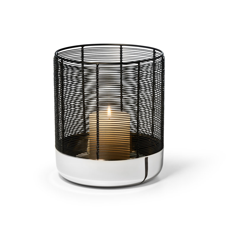Luna Nickel Tabletop Lantern