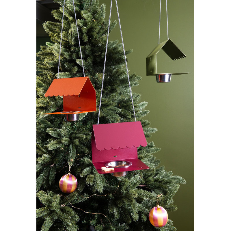 Picoti Bird Feeder, Red Ochre