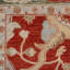 Tapis en laine rouge/beige 8 pi x 9 pi 10 po one-of-kind à la main-noué la new age oushak Lockbourne