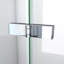 DreamLine Aqua-Q Fold l 33 1/2 po x H 72 po sans cadre porte de douche chromée sans cadre-64323316-121281232