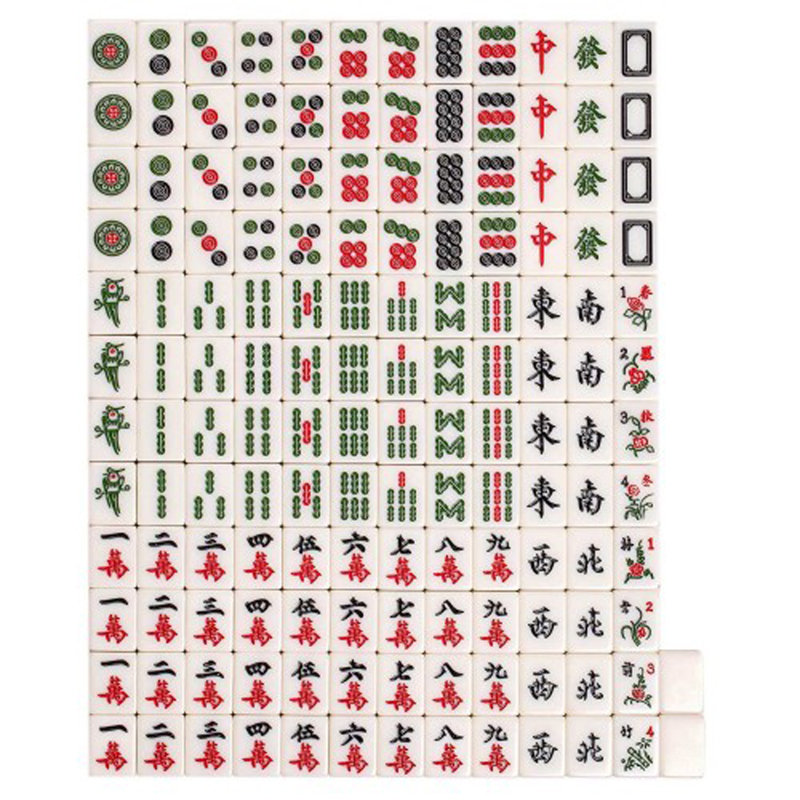 FixtureDisplays 4 joueurs en résine Mahjong