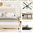 Queen Upholstered Platform Bed Frame with Adjustable Headboard, Linen Fabric, Wood Slats, No Box Spring-1408202271-1408202266