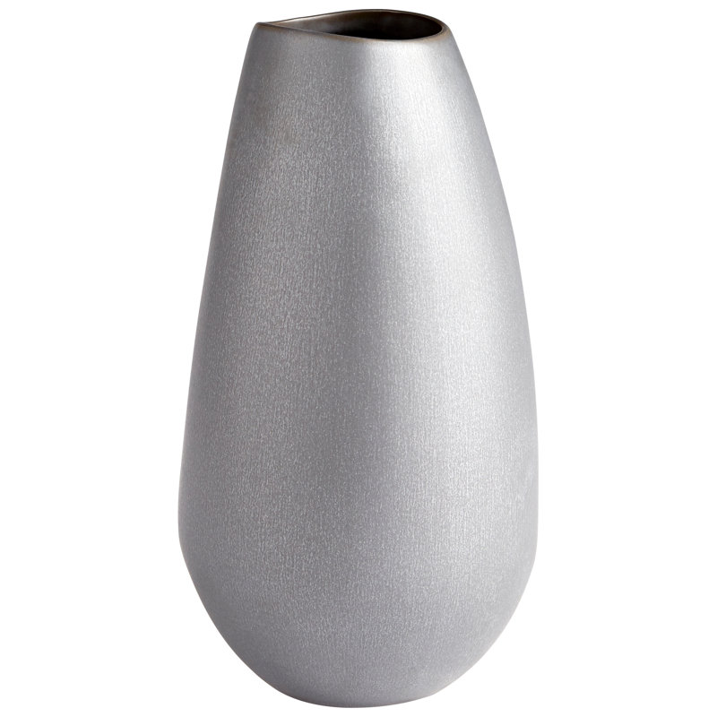 Sharp Ceramic / Porcelain Table Vase, 12" H x 6.5" W x 6.5" D