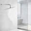Pomme de douche réglable en acier inoxydable-93720086