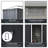 9 ft. W x 4 ft. D Metal Horizontal Tool Shed