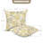 Outdoor Patio Water-Resistant Throw Pillows Set of 2, Ink Floral Pattern-1367176711