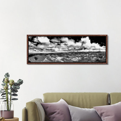 Landscape Black And White Panorama by Glauco Meneghelli - Wrapped Canvas Print