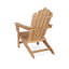  Ensemble de 3 chaises Adirondack d'extérieur Grade A en teck (2 chaises + 1 table d'appoint)