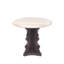 Round Cream Bullnose Travertine Bar Table Model 1204 E