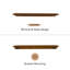 Tablettes murales flottantes en bois Sephine