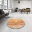 Tapis en laine doré / brun-1769759090