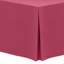 Ultimate Textile, paquet de 2, 6 pi Nappe ajustée en polyester - convient aux tables de banquet et de pliage rectangulaires de 18 po x 72 po, or-66629027-66629028-66629045