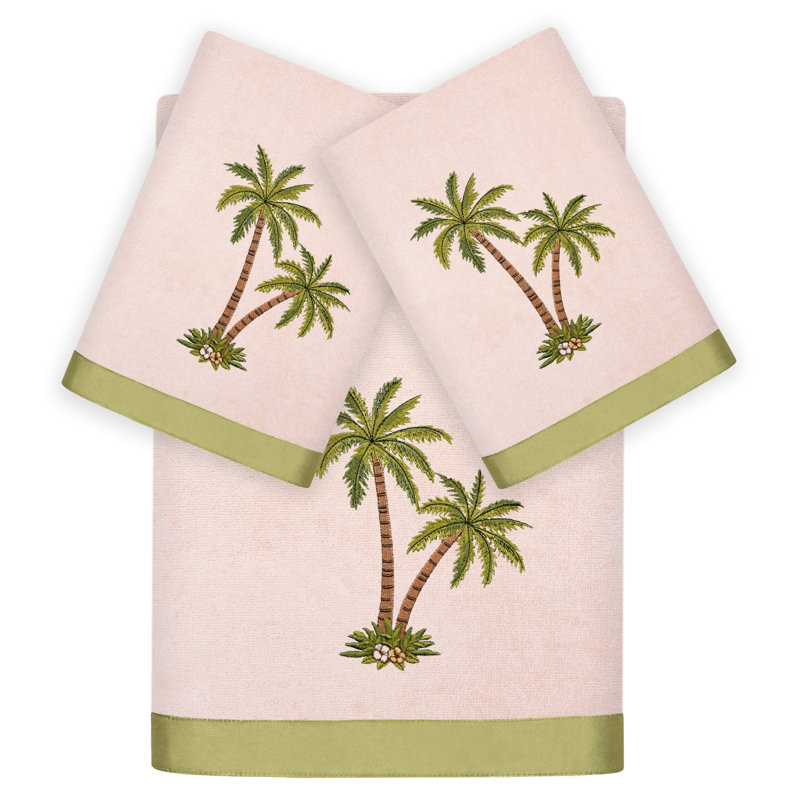 Ensemble de serviettes en coton turc 3 pièces Anastasika, Rougir