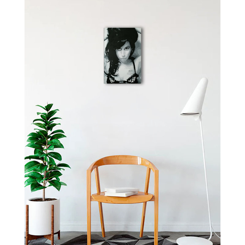 "Pin-Up Amy Winehouse" par Pop Art Queen, impression sur toile tendue, H 18 po x l 12 po x P 1,5 po