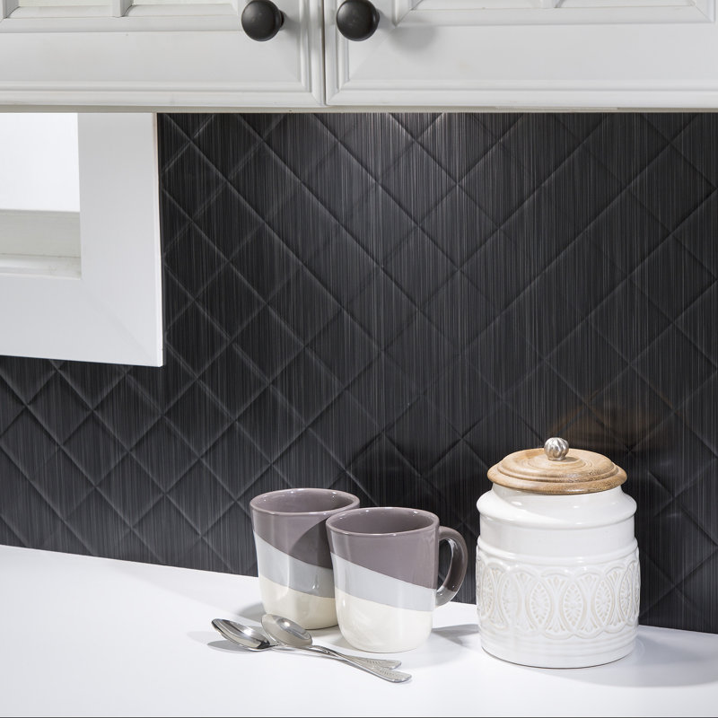 Dosseret décoratif en vinyle matelassé FASÄDE, Onyx brossé