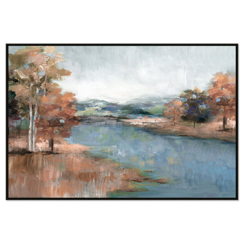 Imprimé Sandoz Blush Meadow par Nan, Espresso, H 41,5 po x l 61,5 po