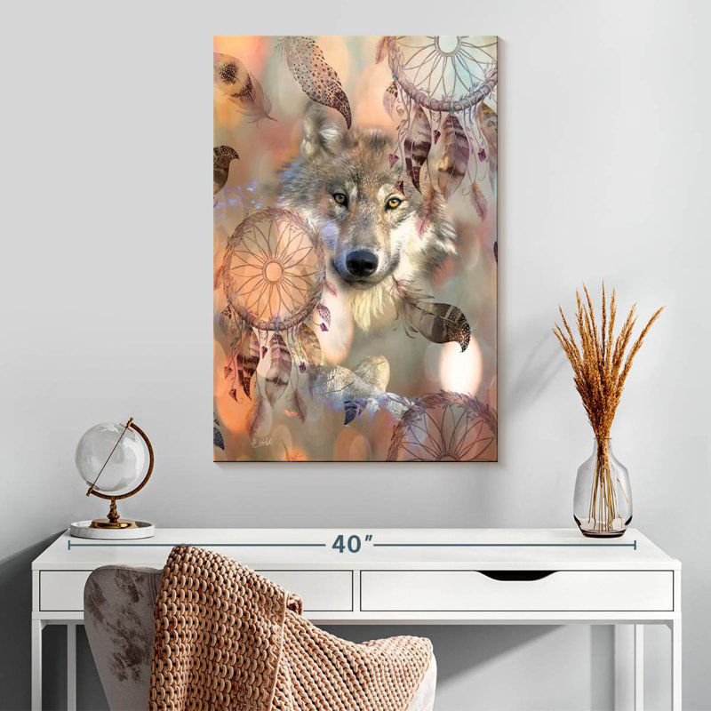 Brampt The Dream Wolf, 30" H x 20" W