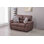 Causeuse en similicuir de 58,7 po de largeur