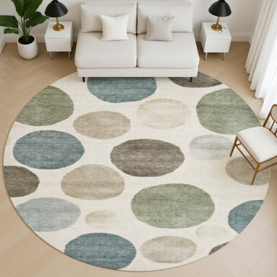 Tapis géométrique de qualité supérieure lavable à la machine Mayfield