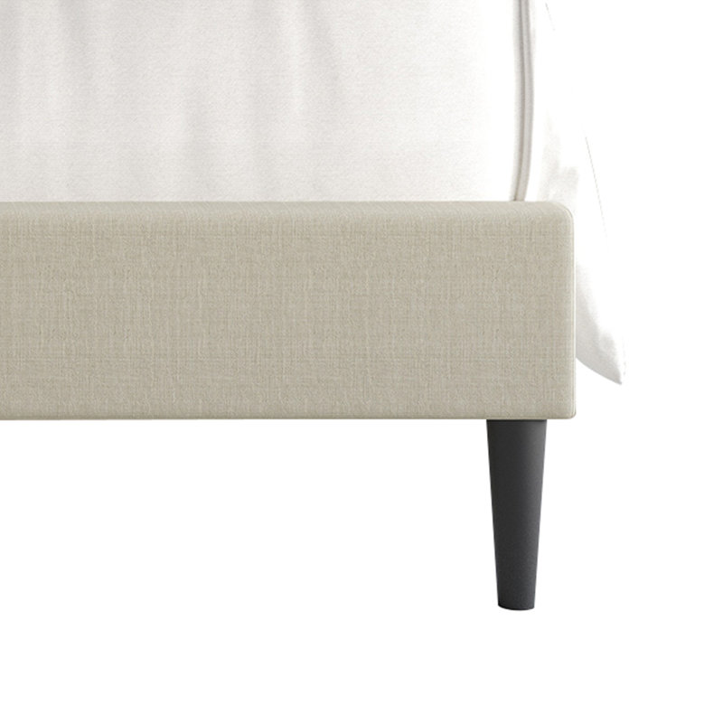 Artemiza Upholstered Platform Bed, Beige, King