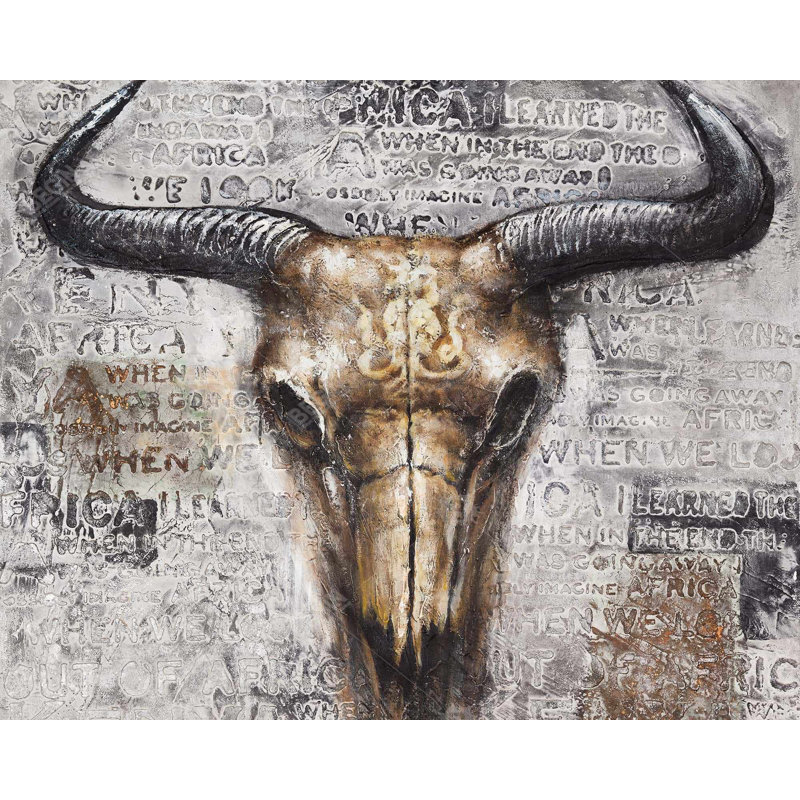 «Bull Skull With Typographie» sur