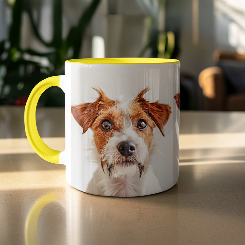 Mug, 2, Yellow