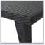TABLE 33 RECT - Assise généreuse simple et robuste en PVC H 29 po x L 73,50 po x l 33,4 po