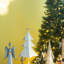 Ornement en forme de larme, ornements d'arbre de Noël suspendus en verre pour décorations de fêtes, lot de 12