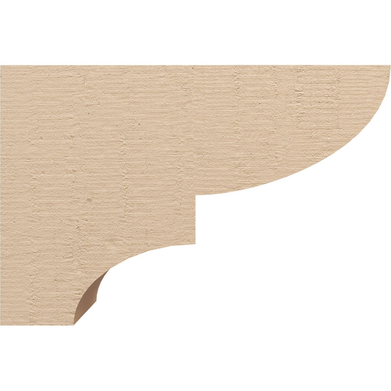 Bois de cèdre brut Ridgewood, Corbeau apprêté Ridgewood, H 12 po x l 6 po x P 18 po