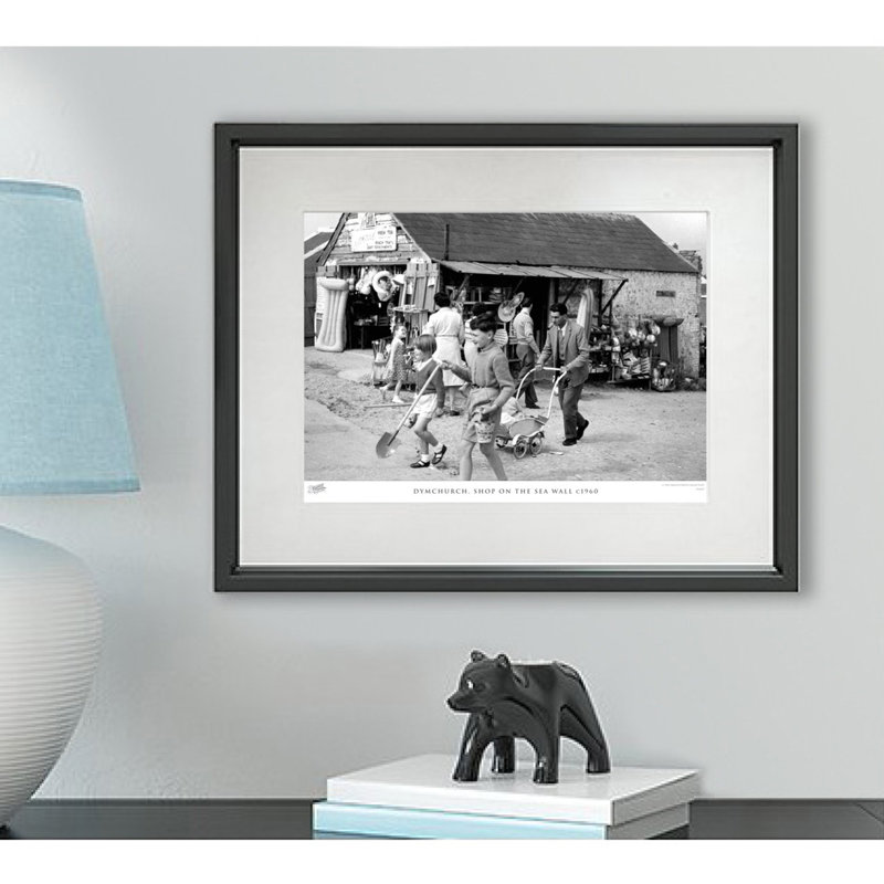 Dymchurch, Shop on the Sea Wall C1960 1 Piece Single Picture Frame Wall Art, 60cm H x 80cm W x 2.3cm D