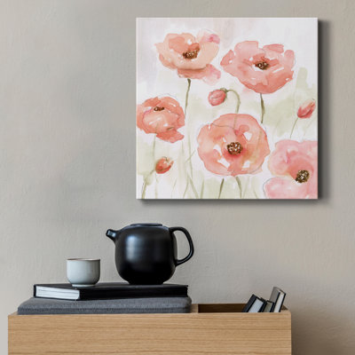 «Spring Poppies I», reproduction d'art sur toile tendue