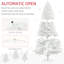 Arbre de Noël artificiel de 6 pi de hauteur, arbre de Noël non éclairé avec 1000 pointes de branches, ouverture automatique, base en acier
