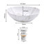 Metro Lane 415mm L x 335mm W Marble Ceramic Oval Sink with Overflow