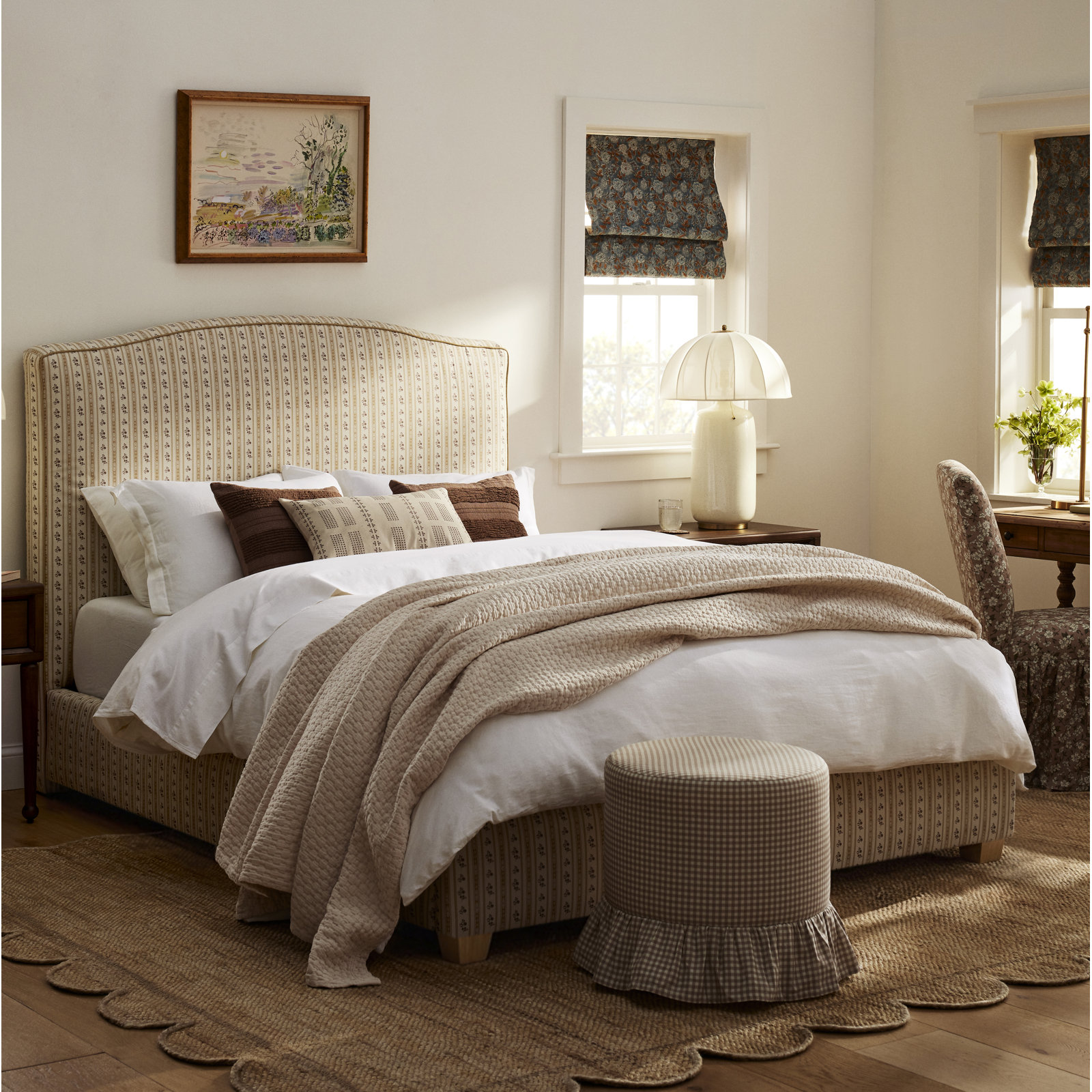 French Linen Duvet Cover Set, Cream, Twin Duvet Cover