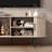 Modern TV Console Table with Ample Storage and Sliding Door