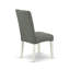Ensemble de table de salle à manger 3 pièces pour petits espaces comprenant une table de cuisine ronde avec piédestal et 2 chaises de salle à manger Parson en tissu gris, lin blanc-109973232-109973233