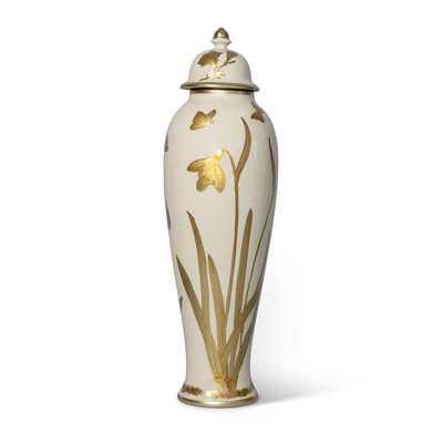 Gilded Iris Jar