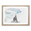 Magic Kingdom Castle in Abstract - Picture Frame Graphic Art Print-55759440-55759439