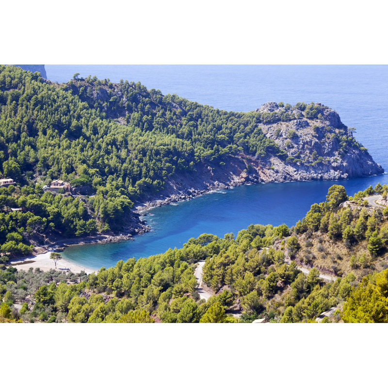 Cala Tuent Cove Majorca by Stocknshares - No Frame Print on Canvas, 61cm H x 91cm W