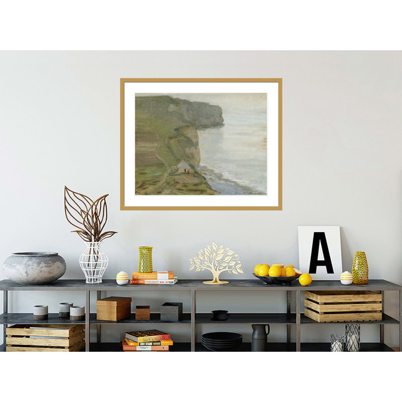 «Cape Antifer Etretat» par Claude Monet, impression giclée encadrée, H 33,5 po x l 41,07 po