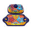 Bungalow Rose Mikiah Ceramic Handmade Mexican Talavera Butter Serving Dish