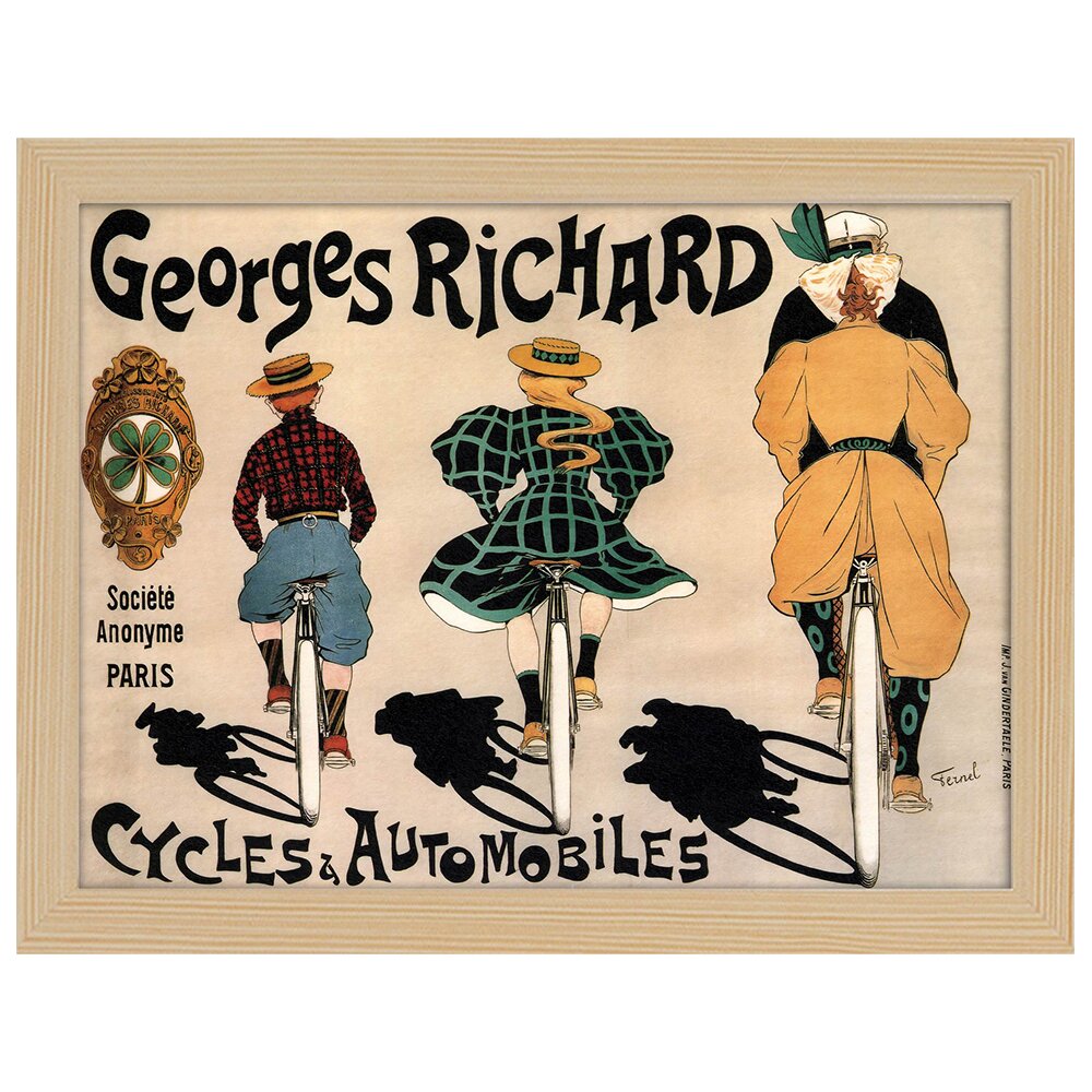 Leinwandbild Werbeplakat Motorräder & Automobile von Georges Richard