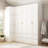 Wardrobe Set With Top Cabinet And Elegent Design
