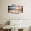 «Wooden American Flag», reproduction sur toile-2071932938