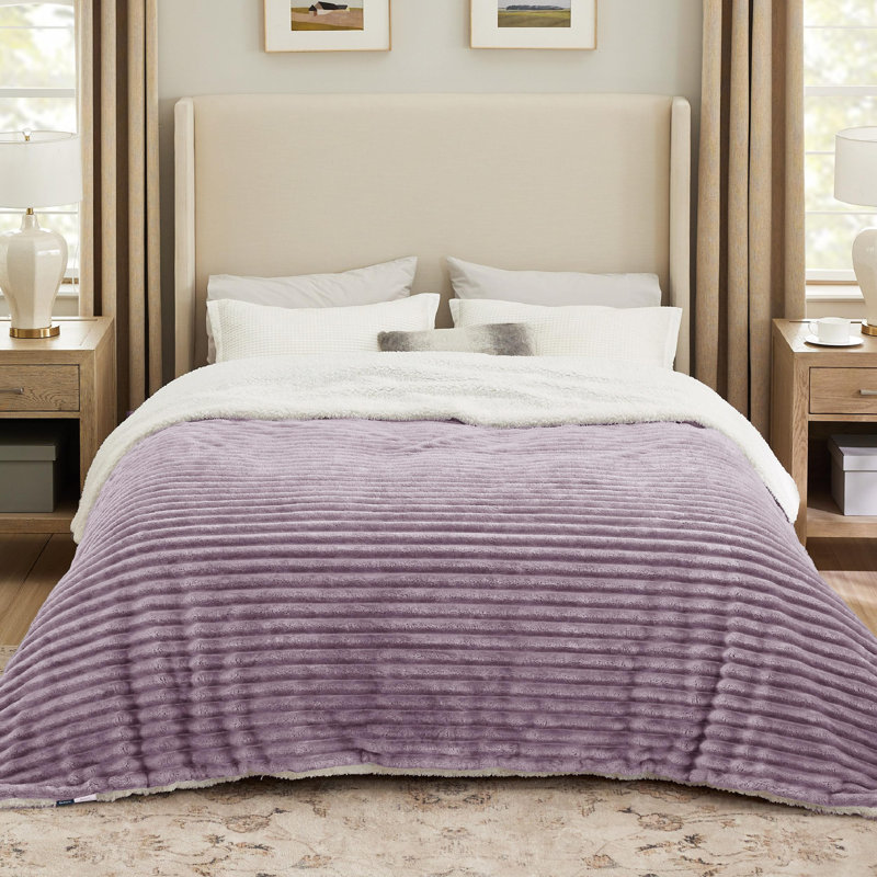 Couverture en polaire Sherpa pour lit douillet Cozy Winter Collection 299 g / m² - couverture chaude et épaisse GentleSoft ™ ️
