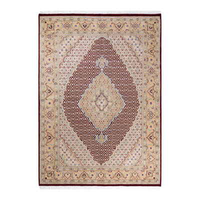 Hayner One-of-a-Kind 5'8" X 8' 2000's Wool Area Rug in Orange
